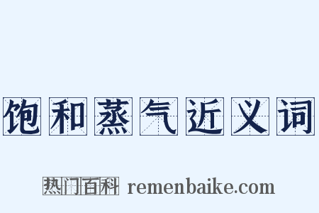 饱和蒸气近义词是什么意思的图片